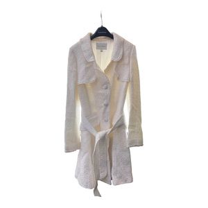 Banana Republic Ivory Boucle Coat